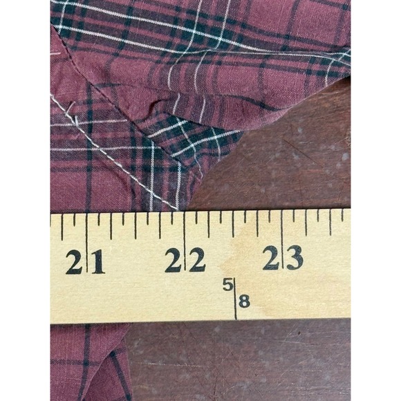 Dockers Long Sleeve Plaid Button Up Shirt‎ Men's Size L Red Black White - Picture 4 of 7